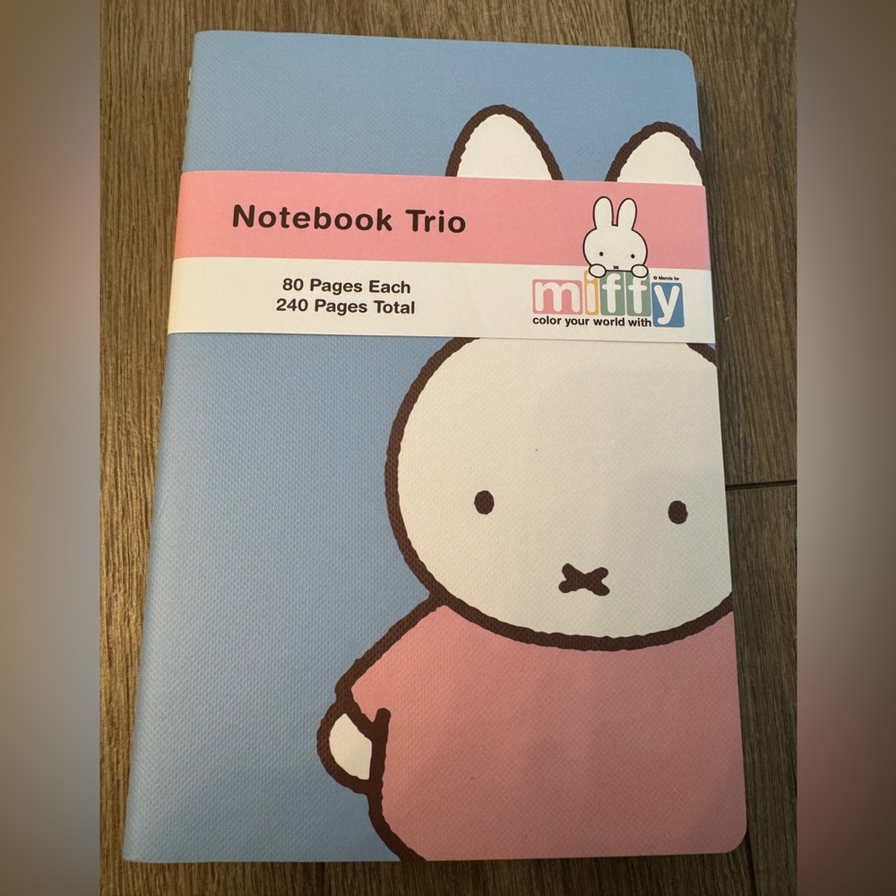 MIFFY Pastel Notebook Trio set of 3 NWT 🐰